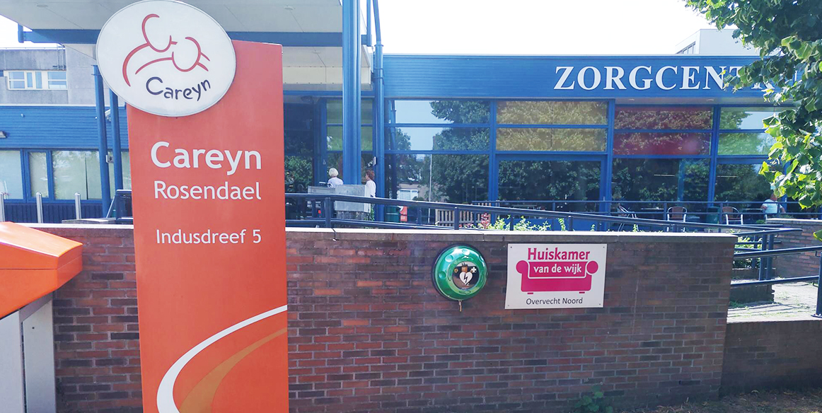 Een buiten-AED bij zorgcentrum Rosendael
